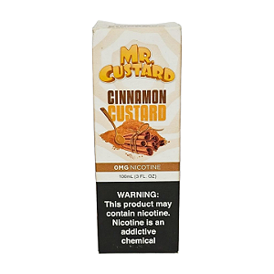 Líquido Juice Mr. Custard - Cinnamon Custard 0mg - 100ml