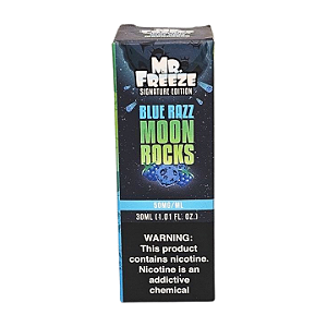 Líquido Nicsalt Mr. Freeze Menthol - Blue Razz Moon Rocks 50mg - 30ml