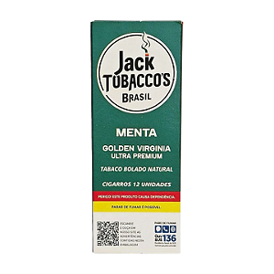 Tabaco Bolado Jack Tobacco Brasil Ultra Premium – Menta (12 Unidades)