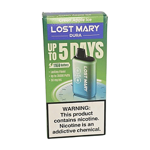 Pod Descartável Lost Mary Dura - Green Apple Ice