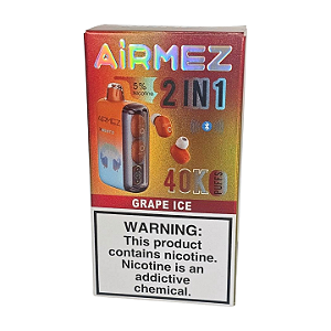 Pod Descartavel AiRMEZ com Fone de Ouvido 2 in 1 - Grape Ice