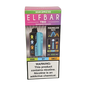 Pod Descartavel Elfbar Trio - Sour Apple Ice