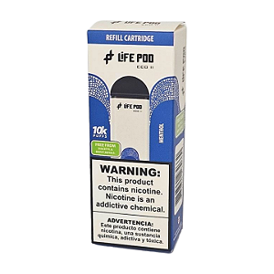 Refil Life Pod Eco II 10.000 Puff - Menthol