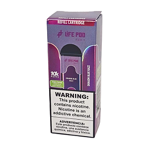 Refil Life Pod Eco II 10.000 Puff - Dragon Blue Razz