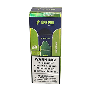 Refil Life Pod Eco II 10.000 Puff - Blueberry Mint