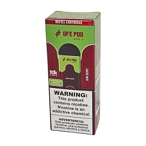 Refil Life Pod Eco II 10.000 Puff - Kiwi Berry