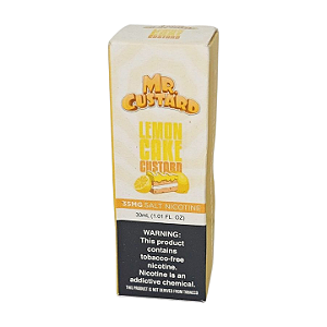 Líquido Nicsalt Mr. Custard Lemon Cake - 35mg