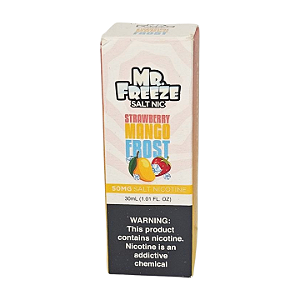 Líquido Nicsalt Mr. Freeze Salt Nic- Strawberry Mango Frost 50mg - 30ml