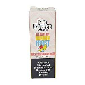 Líquido Nicsalt Mr. Freeze Salt Nic- Strawberry Banana Frost 50mg - 30ml