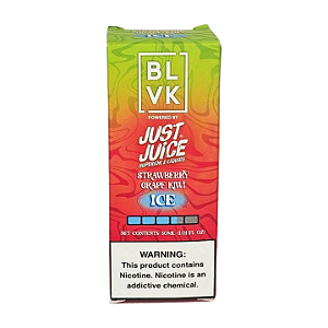 Líquido Juice Nicsalt BLVK Just Juice Pod - Strawberry Grape Kiwi Ice 35mg - 30ml