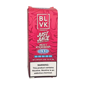 Líquido Juice Nicsalt BLVK Just Juice Pod - Sweet Strawberry Ice 50mg - 30ml