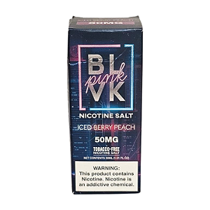 Líquido Juice Nicsalt BLVK Pink Pod - Iced Berry Peach 50mg - 30ml