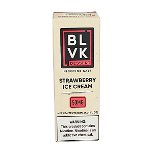 Líquido Juice Nicsalt BLVK Dessert Pod - Strawberry Ice Cream 50mg - 30ml