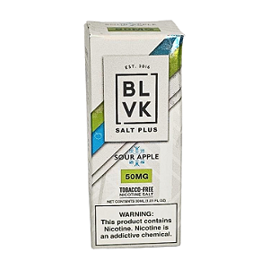 Líquido Juice Nicsalt BLVK Plus Pod - Sour Apple 50mg - 30ml