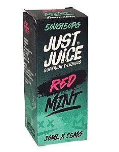 Líquido Juice Nicsalt Just Juice Pod - Red Mint 35mg - 30ml