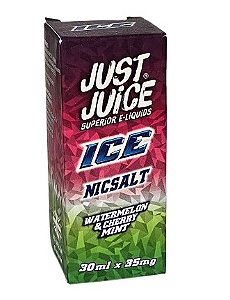 Líquido Juice Nicsalt Just Juice Pod - Watermelon & Cherry Mint 35mg - 30ml