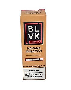 Líquido Juice Nicsalt BLVK Pod - Havana Tobacco 50mg - 30ml