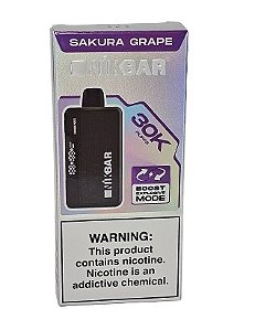 Pod Descartavel Nikbar 30.000 puff - Sakura Grape