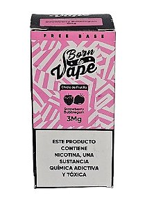 Líquido Juice Born To Vape - Strawberry Bubblegum 3mg - 60ml