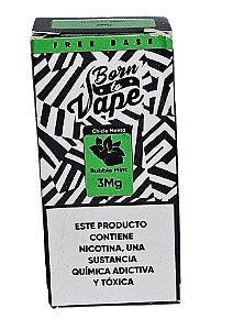 Líquido Juice Born To Vape - Bubble Mint 3mg - 60ml
