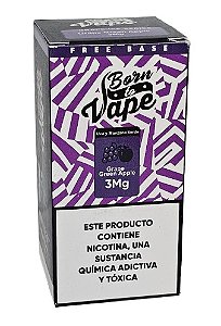 Líquido Juice Born To Vape - Grape Green Apple 3mg - 60ml