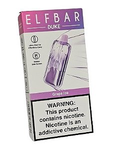 Pod Descartavel Elfbar Duke 35.000 puff - Grape Ice