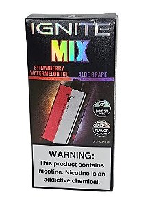 Pod Descartável Ignite Mix - Strawberry Watermelon Ice + Aloe Grape