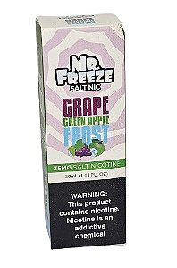 Líquido Nicsalt Mr. Freeze Menthol - Grape Green Apple Frost 35mg - 30ml