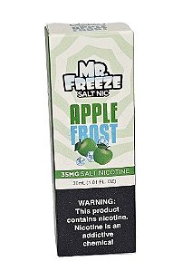 Líquido Nicsalt Mr. Freeze Menthol - Apple Frost 35mg - 30ml