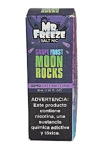 Líquido Nicsalt Mr. Freeze Menthol - Grape Frost Moon Rocks 35mg - 30ml
