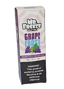 Líquido Nicsalt Mr. Freeze Menthol - Grape Frost 35mg - 30ml