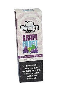 Líquido Nicsalt Mr. Freeze Menthol - Grape Frost 50mg - 30ml