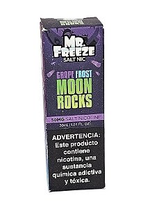 Líquido Nicsalt Mr. Freeze Menthol - Grape Frost Moon Rocks 50mg - 30ml
