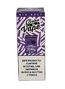 Líquido Juice Nicsalt Born To Vape - Grape Green Apple 50mg - 30ml
