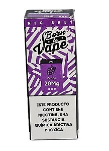 Líquido Juice Nicsalt Born To Vape - Grape 50mg - 30ml