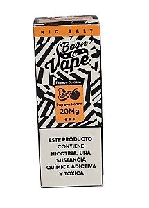 Líquido Juice Nicsalt Born To Vape - Papaya Peach 50mg - 30ml