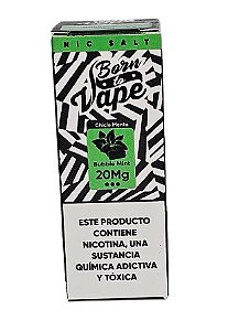Líquido Juice Nicsalt Born To Vape - Bubble Mint 50mg - 30ml