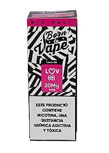 Líquido Juice Nicsalt Born To Vape - Love 66 50mg - 30ml