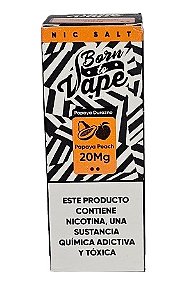 Líquido Juice Nicsalt Born To Vape - Papaya Peach 35mg - 30ml
