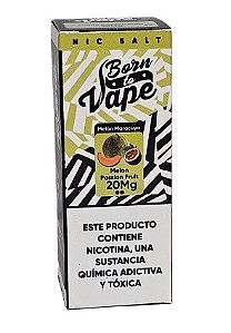 Líquido Juice Nicsalt Born To Vape - Melon Passion Fruit 35mg - 30ml