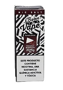 Líquido Juice Nicsalt Born To Vape - Cinnamon Bubblegum 35mg - 30ml
