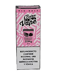 Líquido Juice Nicsalt Born To Vape - Watermelon Bubblegum 35mg - 30ml
