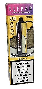 Pod Descartavel Elfbar E-Shisha Luxe 18.000 puff - Mango Ice