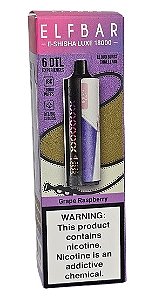 Pod Descartavel Elfbar E-Shisha Luxe 18.000 puff - Grape Raspberry