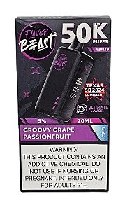 Pod Descartavel Flavor Beast 50.000 Puff - Groovy Grape Passionfruit