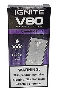 Pod Descartavel Ignite V80 Ultra Slim - Grape Ice