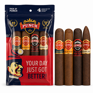 Charuto Punch “Your Day Just Got Better” – Sampler com 4 Charutos Premium