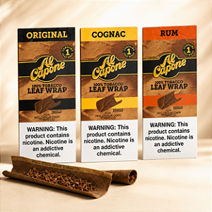 Al Capone Leaf Wrap – Folha de Tabaco Natural para Enrolar