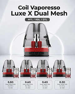 Coil Vaporesso Luxe X Dual Mesh