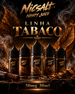 Nicsalt Nasty Juice 50mg 30ml - Linha Tabaco